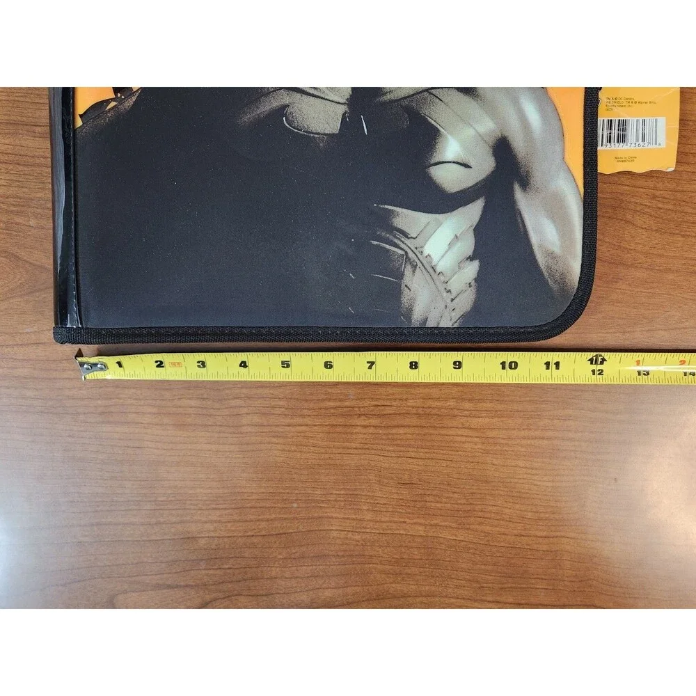 Batman Begins DC Comics 3 Ring Zip Vinyl Back To School Notebook Binder NWT